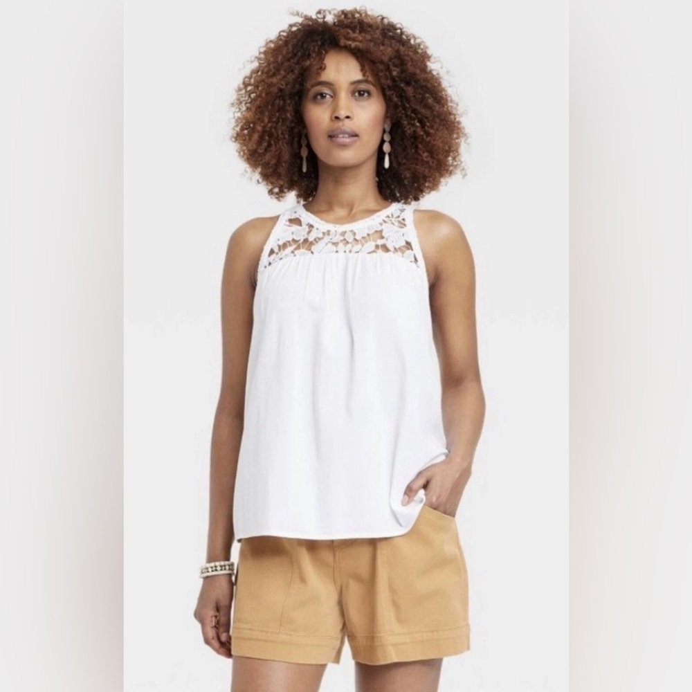 Knox Rose White Lace Women's Blouse